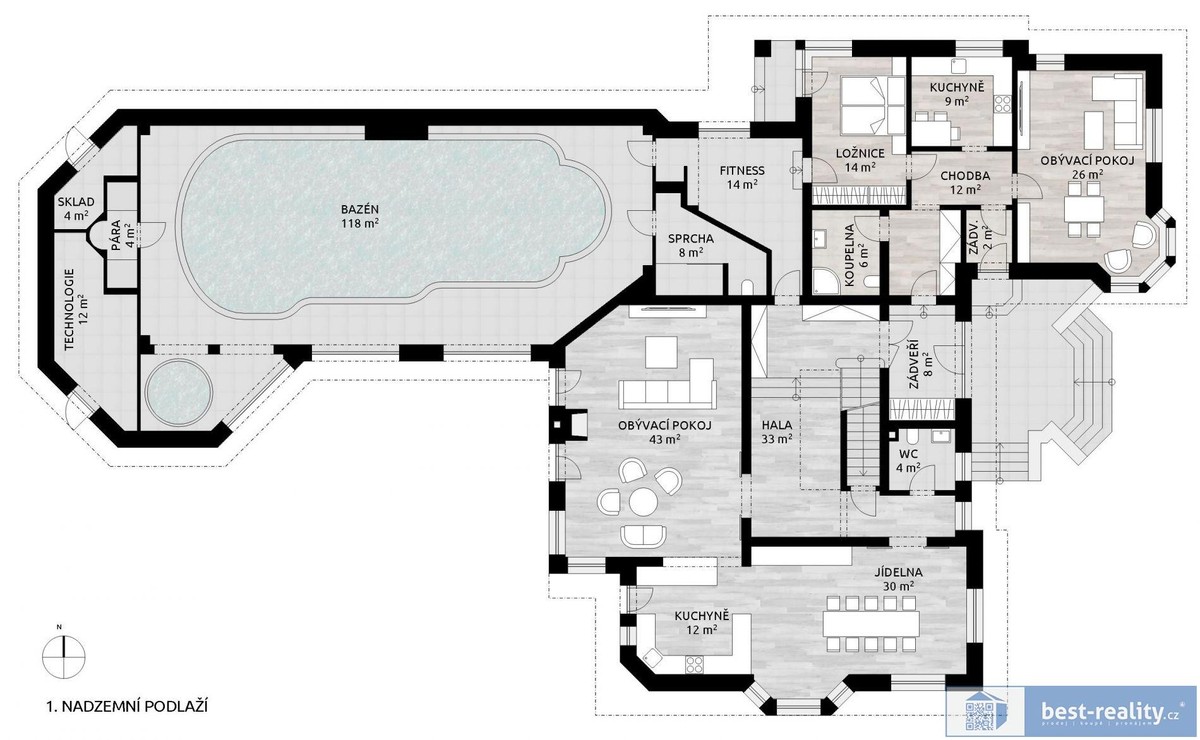 Prodej domu 676 m², pozemek 2737 m²