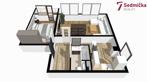 Prodaný byt 2+1 56 m²