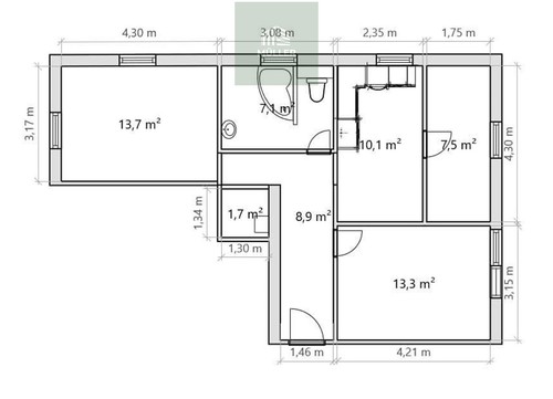 Prodaný byt 3+1 66 m²