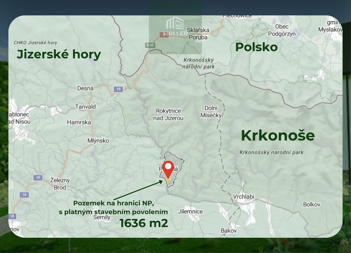 Prodej stavebního pozemku 1636 m²