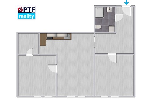 Prodaný byt 3+kk 66 m²