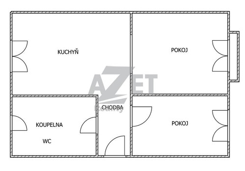 Prodaný byt 2+1 53 m²