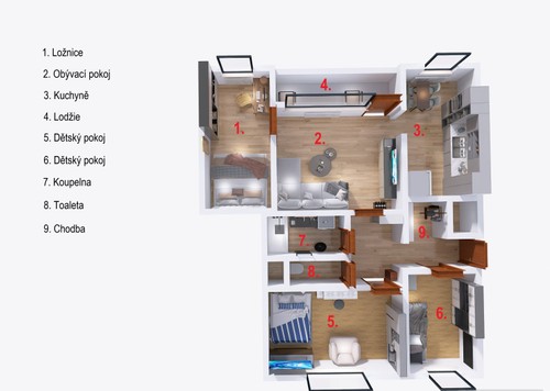 Prodaný byt 4+1 80 m²