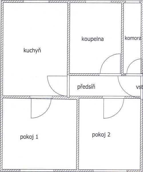 Prodaný byt 2+1 57 m²