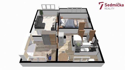 Prodaný byt 3+1 62 m²