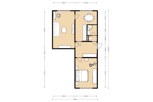 Prodaný byt 2+1 60 m²