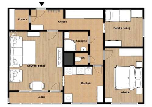 Prodaný byt 3+1 68 m²