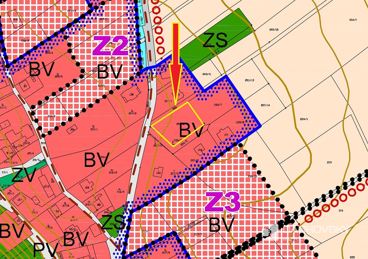 Prodej stavebního pozemku 1265 m²