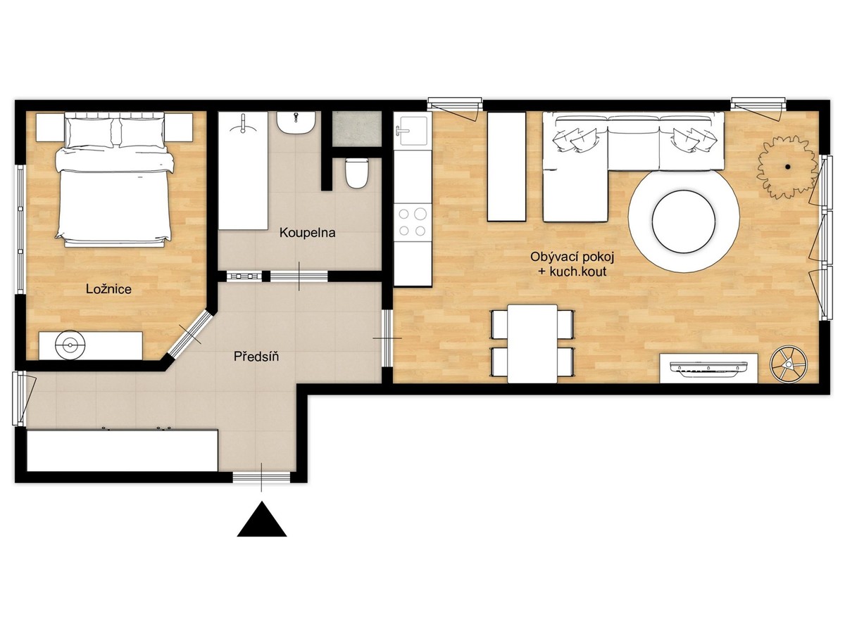 Prodej bytu 2+kk 56 m²