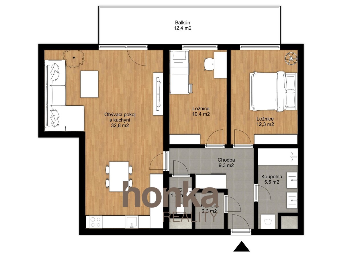 Prodej bytu 3+kk 90 m²
