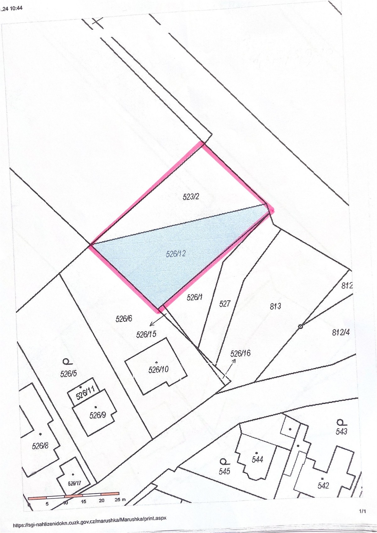Prodej stavebního pozemku 1085 m²