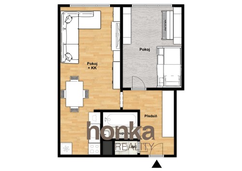 Prodaný byt 2+kk 46 m²