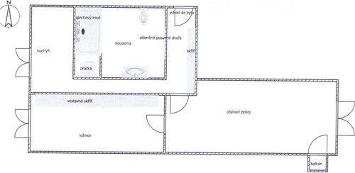 Prodaný byt 2+1 54 m²