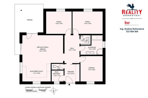Prodaný dům 111 m², pozemek 1226 m²