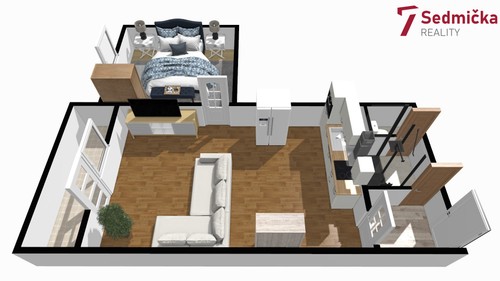 Prodaný byt 1+1 37 m²