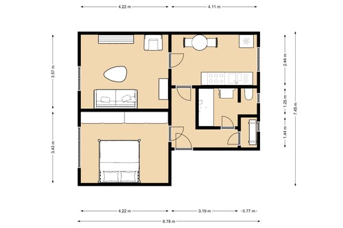 Prodaný byt 2+1 52 m²