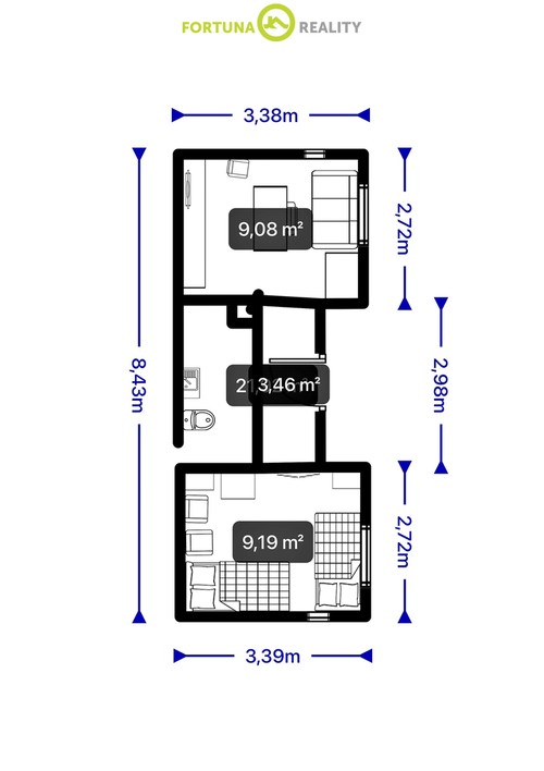 Prodej chaty 44 m²