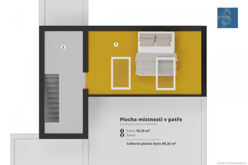 Prodej bytu 2+kk 96 m²