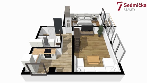 Prodaný byt 2+1 56 m²