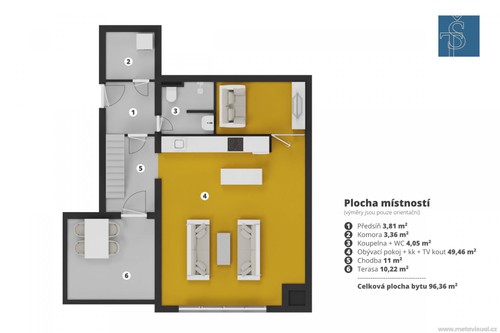 Prodej bytu 2+kk 96 m²