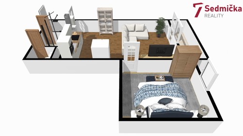 Prodaný byt 1+1 37 m²