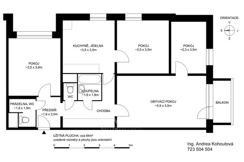 Prodaný byt 4+1 90 m²