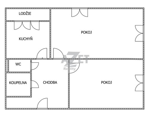 Prodaný byt 2+1 61 m²
