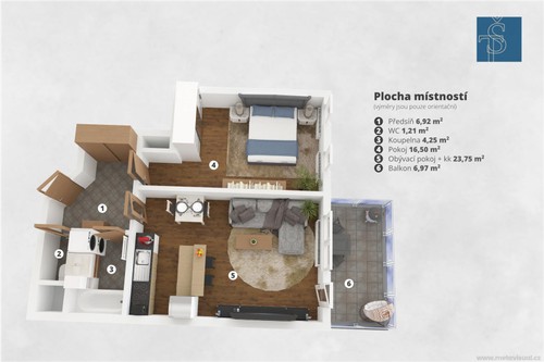 Prodaný byt 2+kk 53 m²