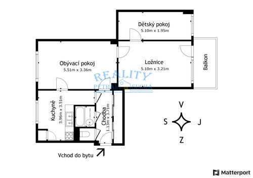 Prodaný byt 3+1 62 m²