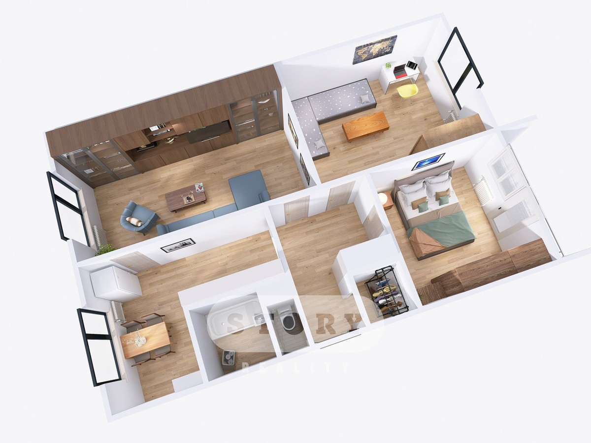 Prodej bytu 3+1 72 m²