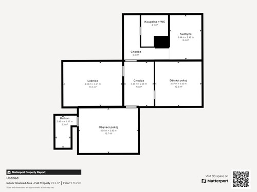 Prodaný byt 3+1 73 m²