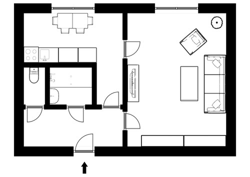 Prodaný byt 1+1 36 m²