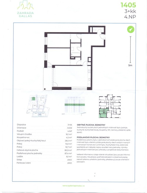 Prodej bytu 3+kk 87 m²