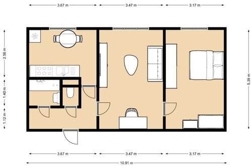 Prodaný byt 2+1 56 m²