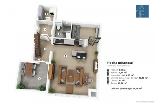 Prodej bytu 2+kk 96 m²