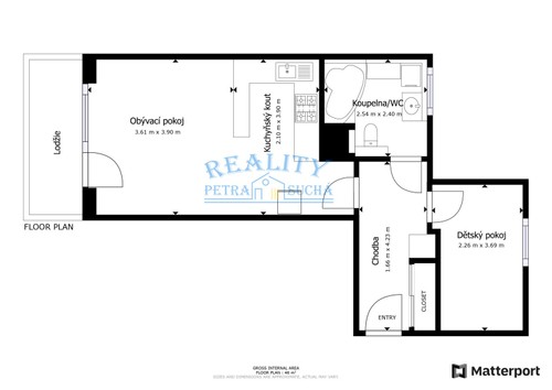 Prodaný byt 2+kk 46 m²