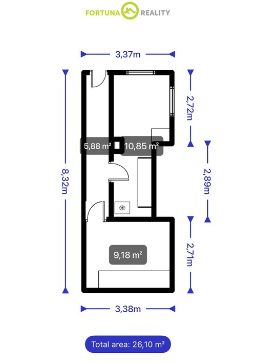Prodej chaty 44 m²