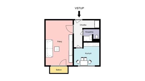 Prodaný byt 1+1 40 m²