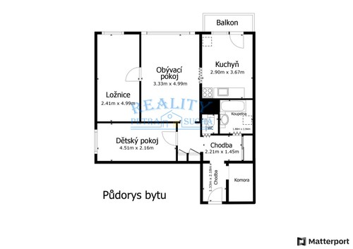 Prodaný byt 3+1 66 m²