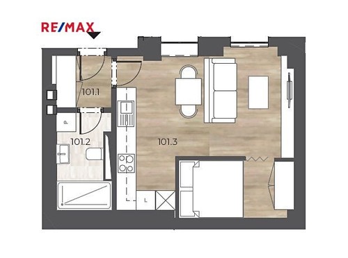 Prodaný byt 1+kk 37 m²
