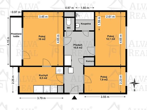 Prodaný byt 3+1 59 m²