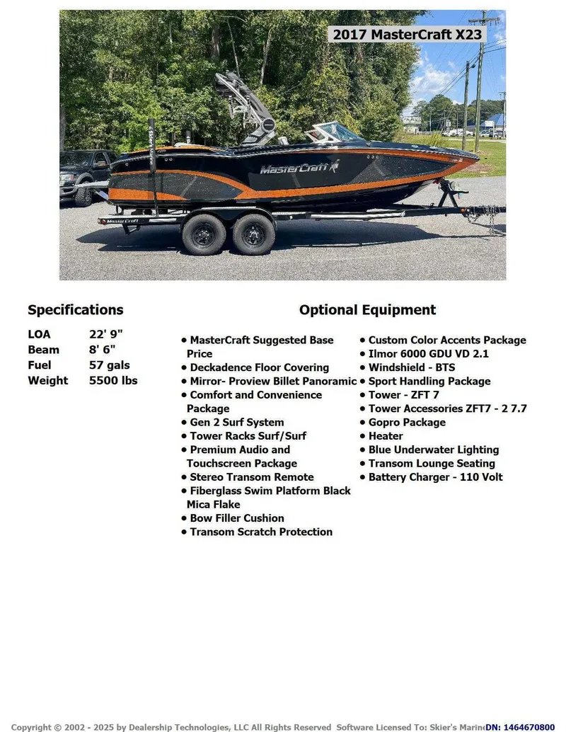 2017 MasterCraft X23, photo 2 of 22