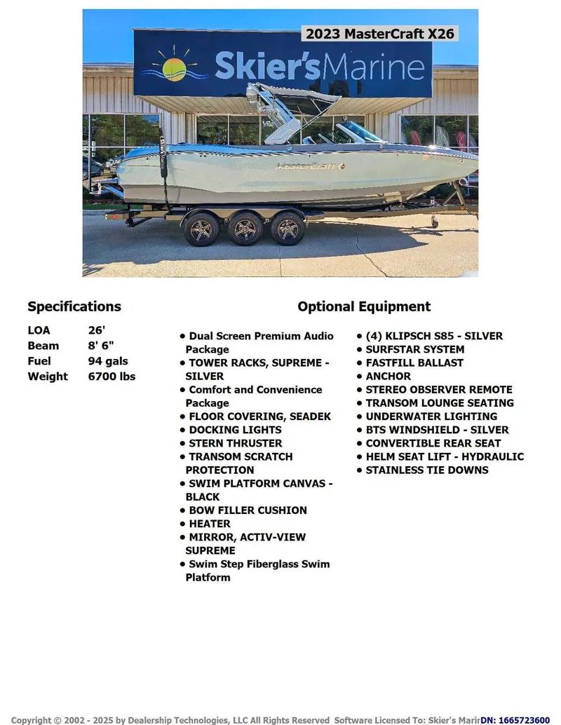 2023 MasterCraft X26, photo 2 of 19