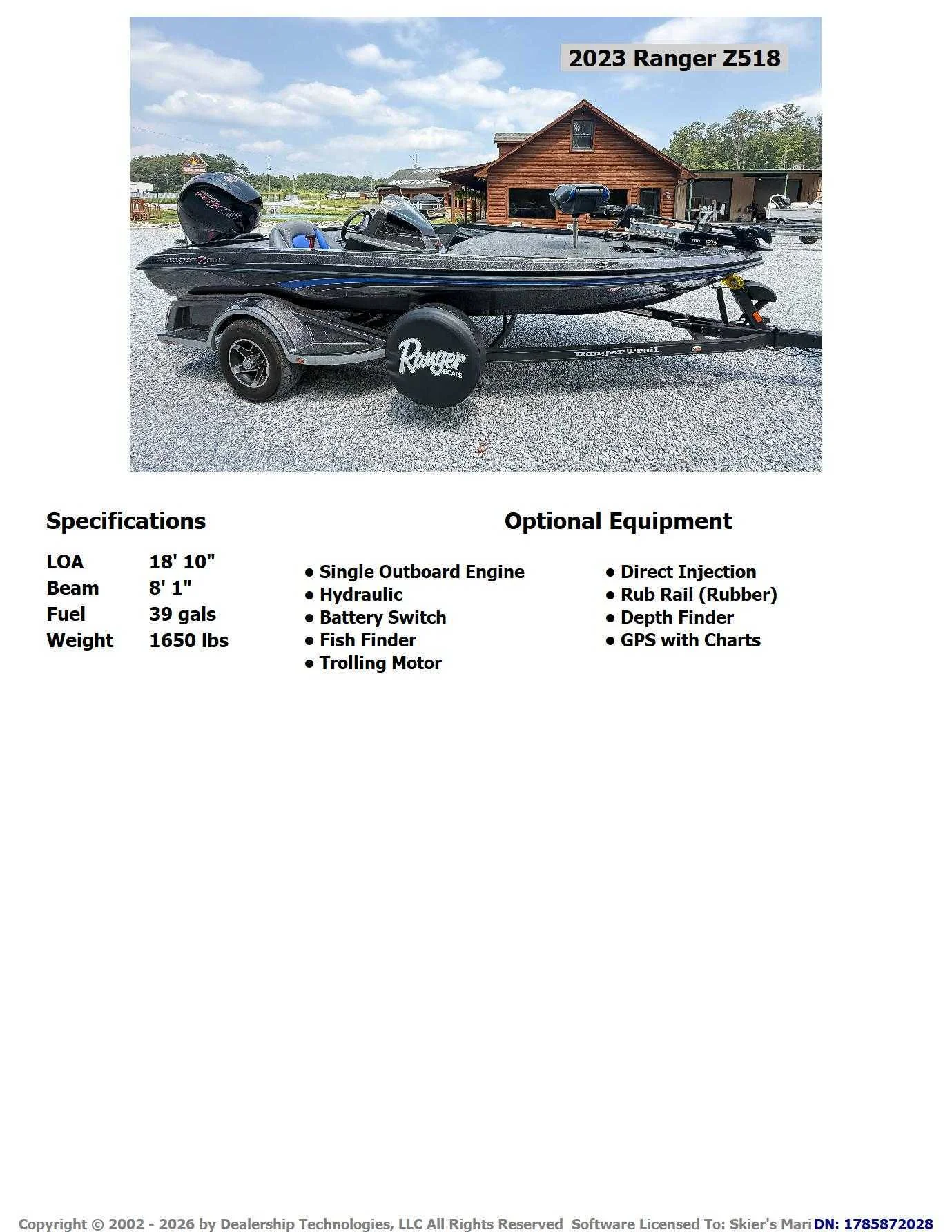 2023 Ranger Z518 - 2