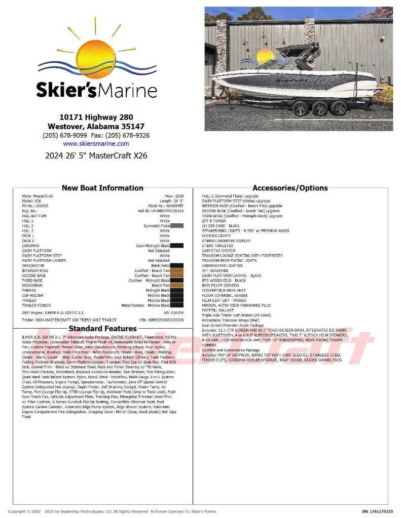 2024 MasterCraft X26 - 2