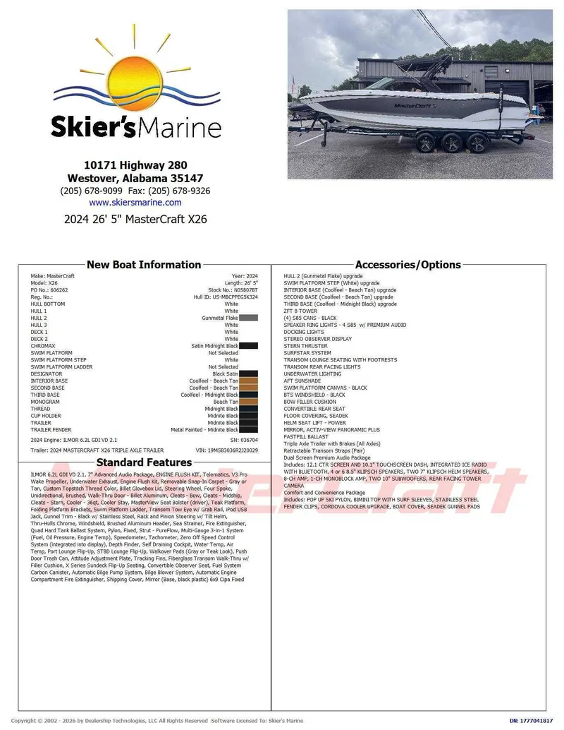 2024 MasterCraft X26, photo 2 of 24