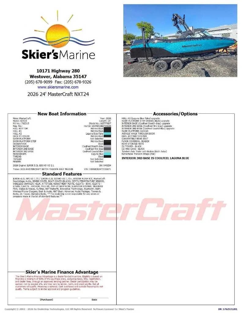 2026 MasterCraft NXT24 - 2