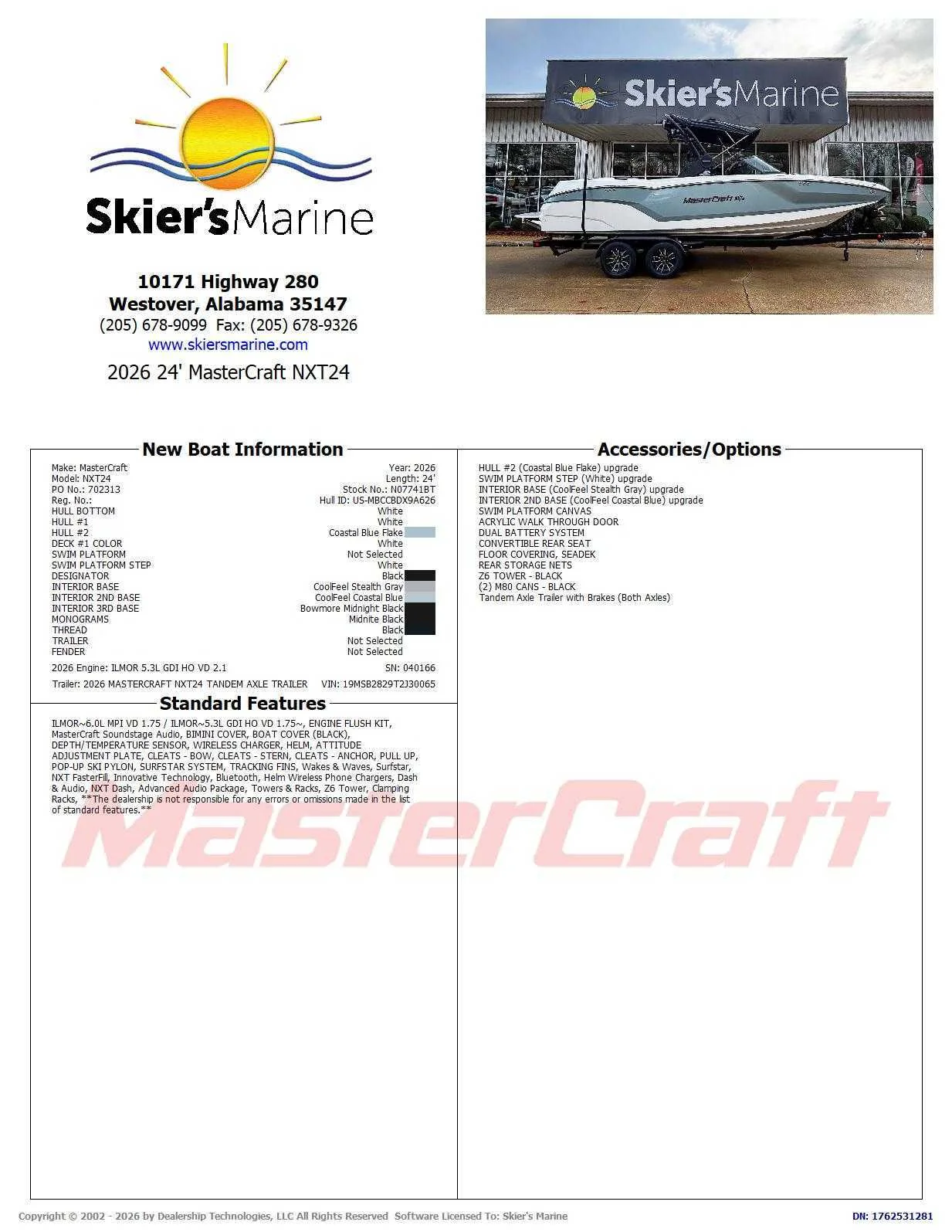 2026 MasterCraft NXT24 - 2