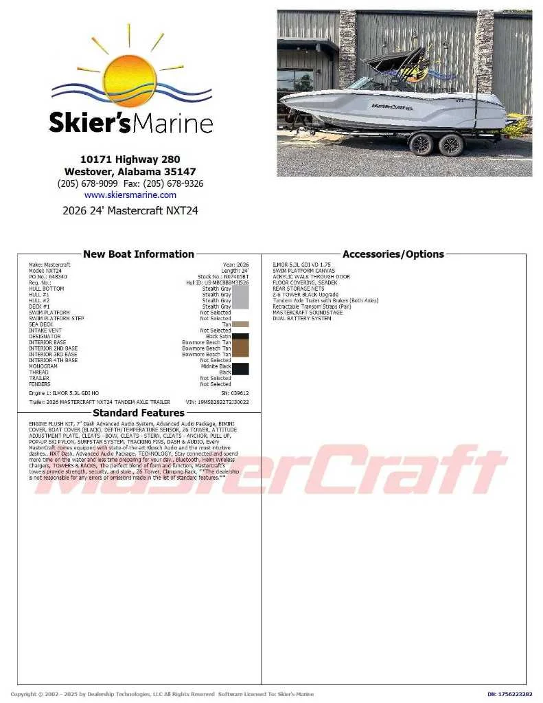 2026 MasterCraft NXT24 - 2