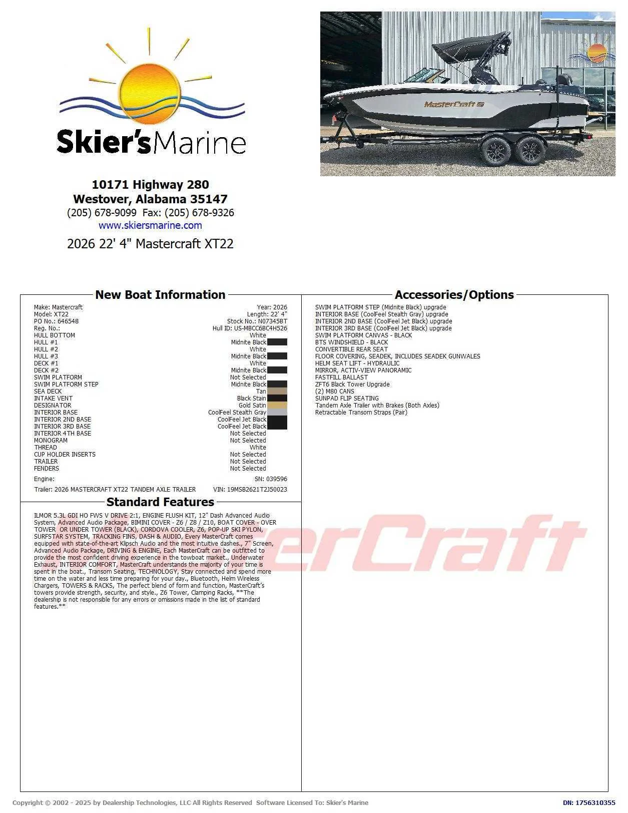 2026 MasterCraft XT22 - 2